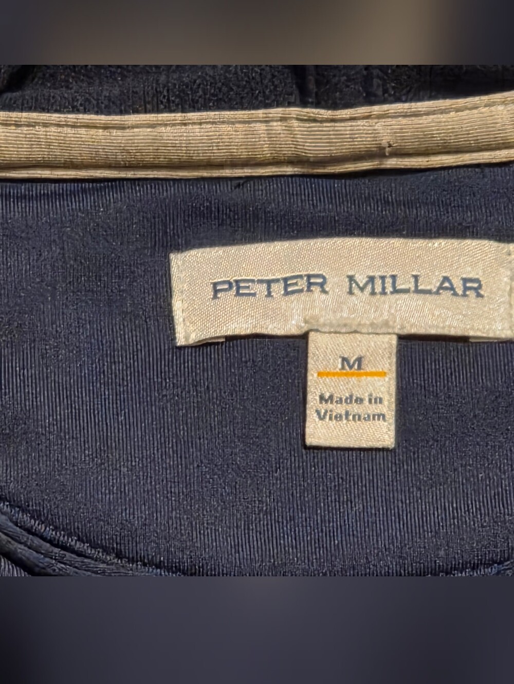 Peter Millar Pine Performance Hoodie. Navy. Size M. EUC - Picture 3 of 7